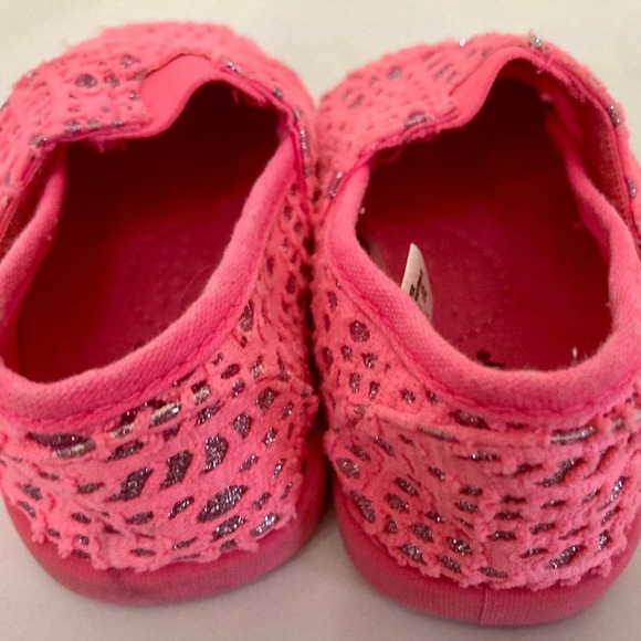 Joe Boxer Infant Girls Pink Sparkly Shoes Size 3 - Picture 5 of 9